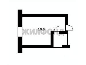 1-к квартира, вторичка, 19м2, 1/5 этаж