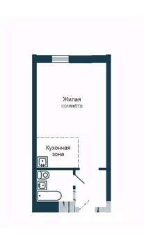 Студия квартира, вторичка, 26м2, 7/13 этаж