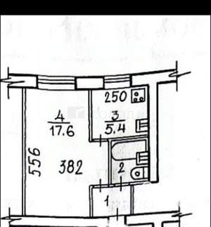 1-к квартира, вторичка, 28м2, 3/5 этаж