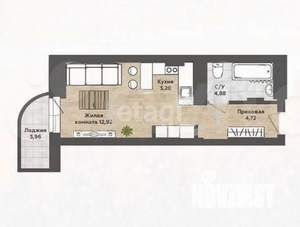 Студия квартира, вторичка, 29м2, 5/25 этаж