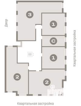 3-к квартира, вторичка, 89м2, 2/7 этаж