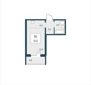 1-к квартира, вторичка, 29м2, 9/17 этаж