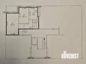 2-к квартира, вторичка, 43м2, 9/9 этаж