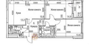 3-к квартира, вторичка, 71м2, 4/17 этаж