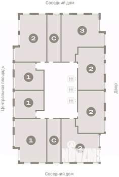 2-к квартира, вторичка, 74м2, 12/23 этаж
