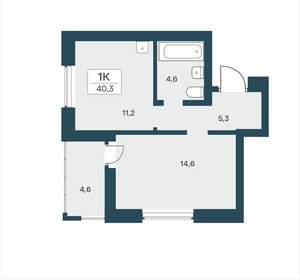 1-к квартира, вторичка, 40м2, 2/18 этаж