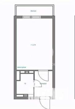 Студия квартира, вторичка, 28м2, 3/25 этаж