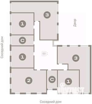 2-к квартира, вторичка, 77м2, 2/23 этаж