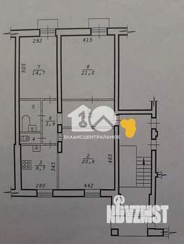 3-к квартира, вторичка, 82м2, 3/3 этаж