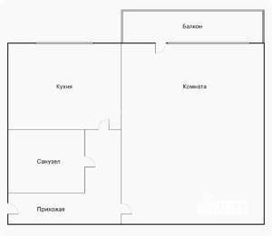 2-к квартира, вторичка, 44м2, 2/5 этаж