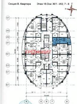 1-к квартира, вторичка, 31м2, 18/25 этаж