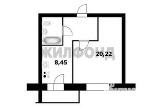 1-к квартира, вторичка, 37м2, 9/18 этаж