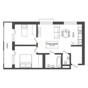 3-к квартира, вторичка, 54м2, 14/25 этаж