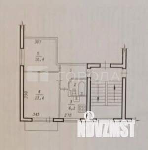 2-к квартира, вторичка, 40м2, 4/5 этаж