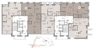 4-к квартира, вторичка, 129м2, 22/25 этаж