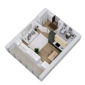 Студия квартира, вторичка, 29м2, 9/12 этаж