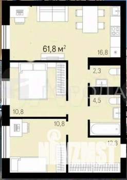 3-к квартира, вторичка, 62м2, 7/17 этаж