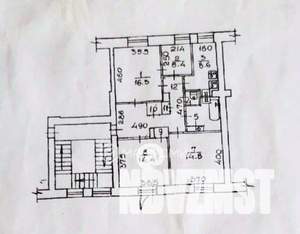 4-к квартира, вторичка, 82м2, 2/5 этаж