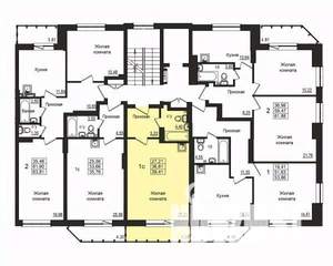 Студия квартира, строящийся дом, 37м2, 2/10 этаж