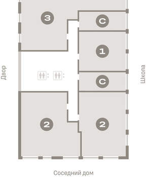 2-к квартира, вторичка, 97м2, 3/23 этаж