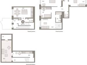 4-к квартира, вторичка, 163м2, 2/11 этаж
