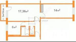 2-к квартира, вторичка, 45м2, 4/5 этаж