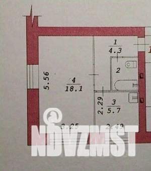 1-к квартира, вторичка, 31м2, 5/5 этаж