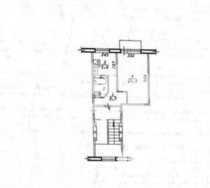 1-к квартира, вторичка, 31м2, 5/5 этаж