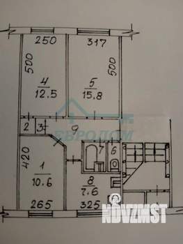3-к квартира, вторичка, 59м2, 1/5 этаж