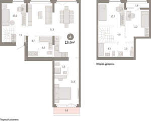 4-к квартира, вторичка, 125м2, 6/23 этаж