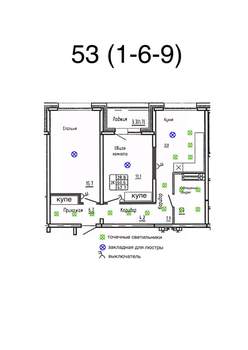 2-к квартира, вторичка, 62м2, 6/25 этаж