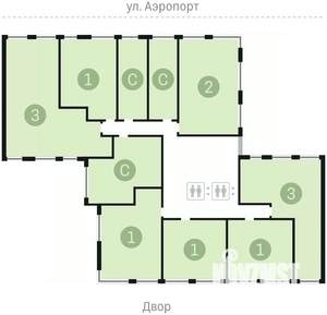 1-к квартира, сданный дом, 50м2, 3/18 этаж