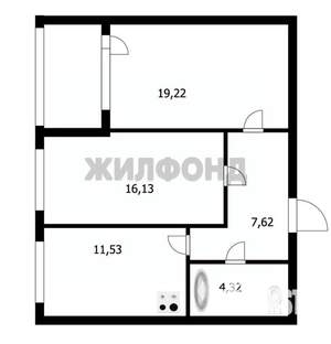 2-к квартира, вторичка, 60м2, 15/25 этаж