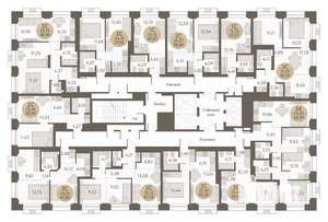 2-к квартира, вторичка, 39м2, 20/31 этаж