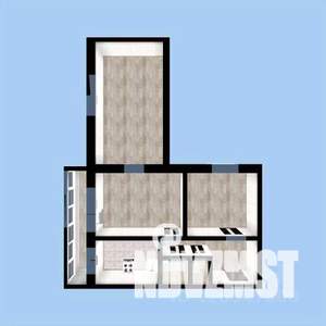 3-к квартира, вторичка, 63м2, 1/9 этаж