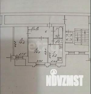 2-к квартира, вторичка, 47м2, 9/9 этаж