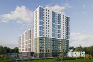 2-к квартира, строящийся дом, 39м2, 6/27 этаж