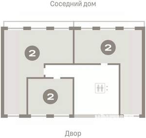 2-к квартира, вторичка, 80м2, 8/9 этаж