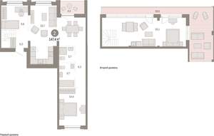 2-к квартира, вторичка, 147м2, 8/8 этаж