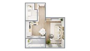 1-к квартира, вторичка, 34м2, 16/17 этаж