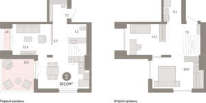 2-к квартира, вторичка, 101м2, 15/15 этаж