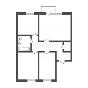 2-к квартира, вторичка, 51м2, 6/10 этаж