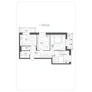 3-к квартира, вторичка, 77м2, 5/14 этаж