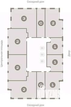 2-к квартира, вторичка, 80м2, 9/23 этаж