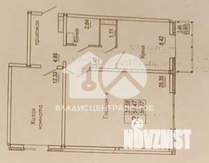 2-к квартира, вторичка, 59м2, 7/12 этаж