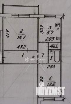 2-к квартира, вторичка, 54м2, 3/5 этаж