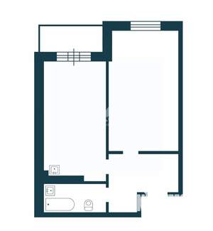 1-к квартира, вторичка, 41м2, 16/20 этаж