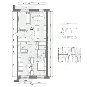 3-к квартира, вторичка, 103м2, 5/8 этаж