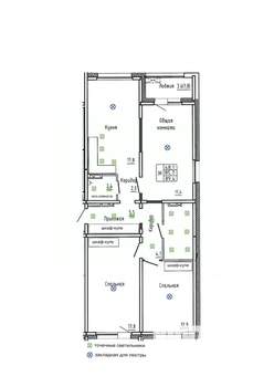3-к квартира, вторичка, 89м2, 5/14 этаж
