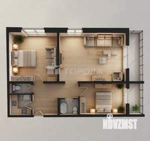 3-к квартира, вторичка, 74м2, 7/18 этаж